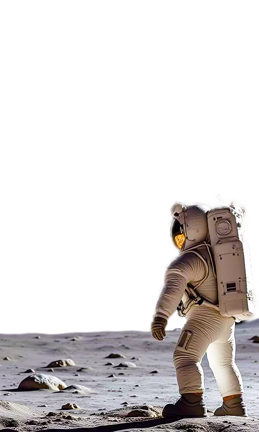 Astronaut on the moon